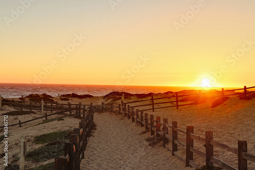 Path to the Beach at Sunset