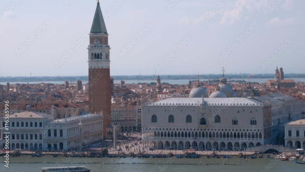 Aerial view over St Mark s Square in Venice - San Marco
