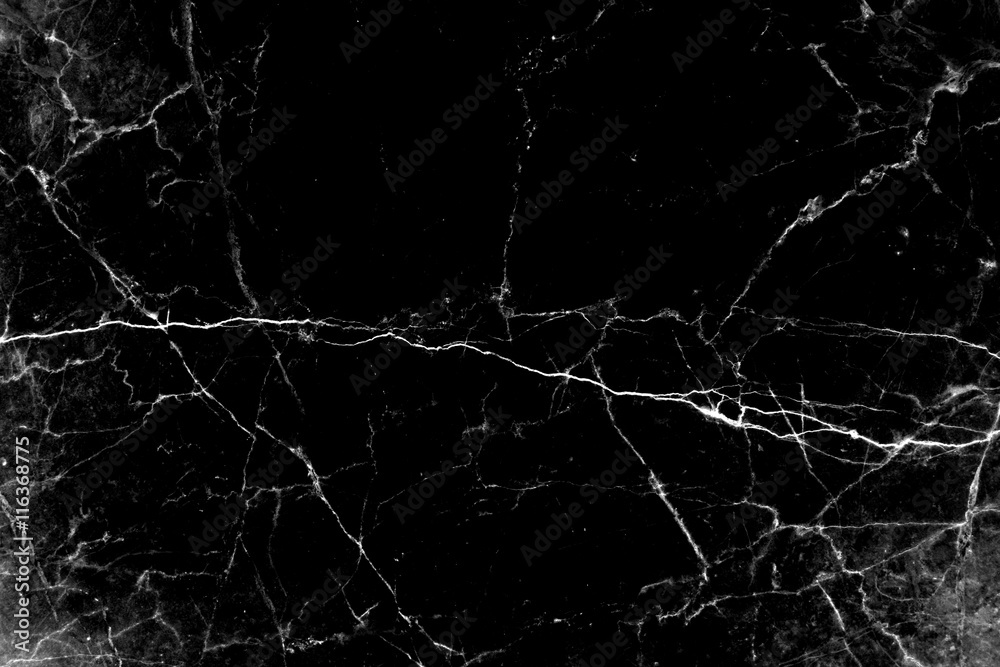 Fototapeta premium Black marble patterned (natural patterns) texture background, ab