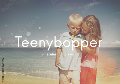 Teenybopper Young Children Youth Kids Concept photo