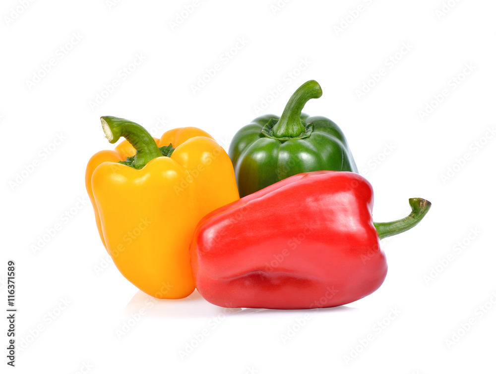 bell pepper on white background