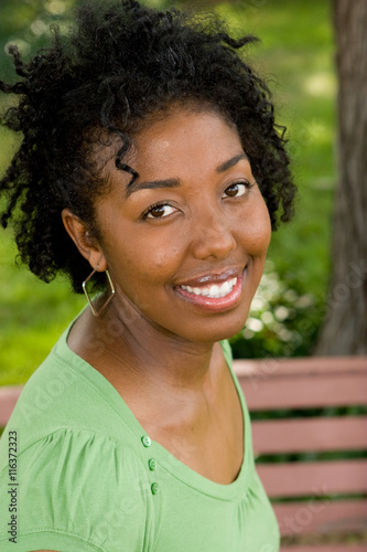 African American Woman Smiling