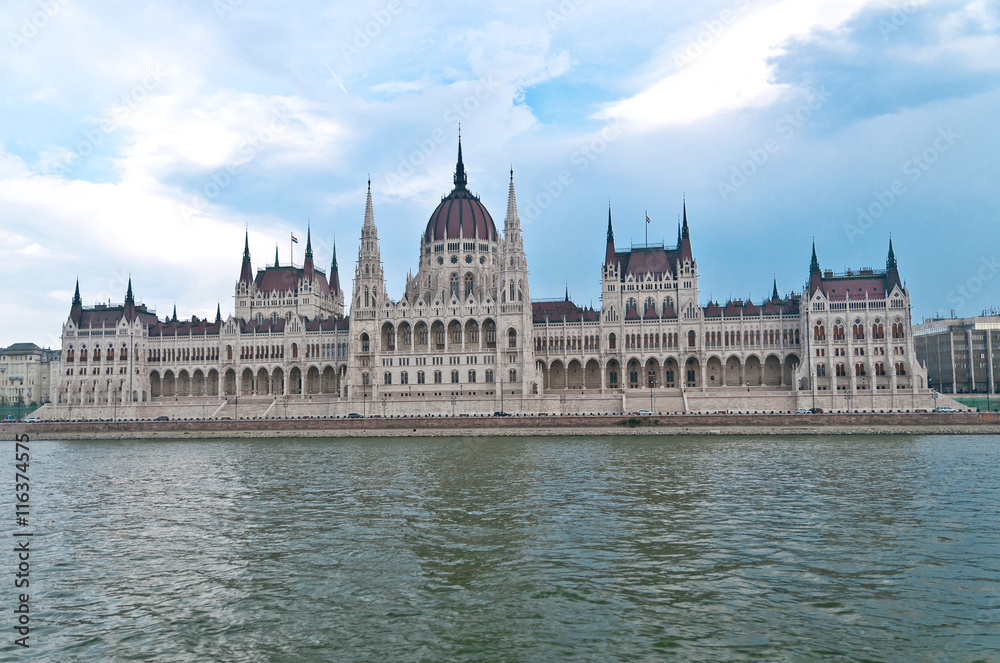 Hungarian Parliament Building in Budapest.