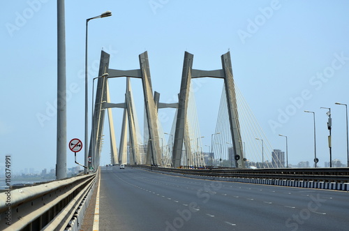 The Bandra-Worli Sea Link, officially called Rajiv Gandhi Sea Link, is a cable-stayed bridge that links Bandra in the Western Suburbs of Mumbai with Worli in South Mumbai