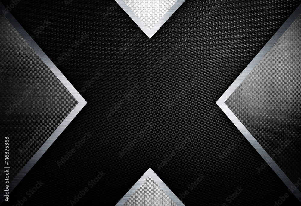 © Eky Chan - x design with metal mesh background