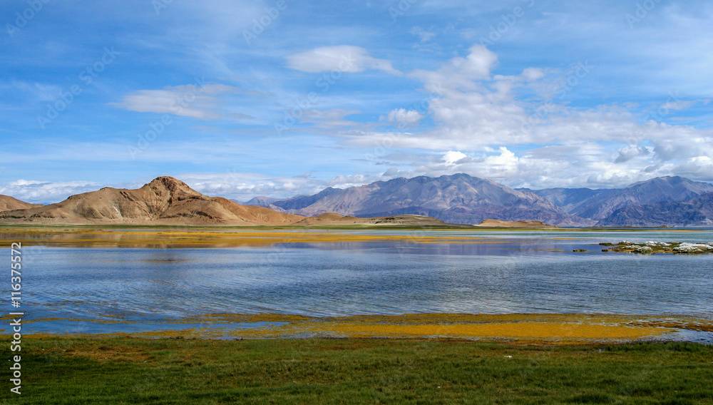 Tibetan lake and landscape
