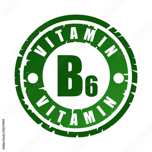 Rubber stamp with vitamin B6