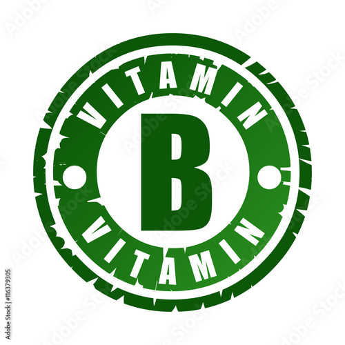 Rubber stamp with vitamin B