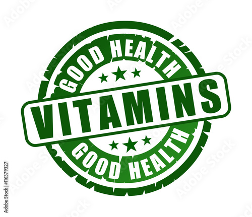 Rubber stamp with vitamins