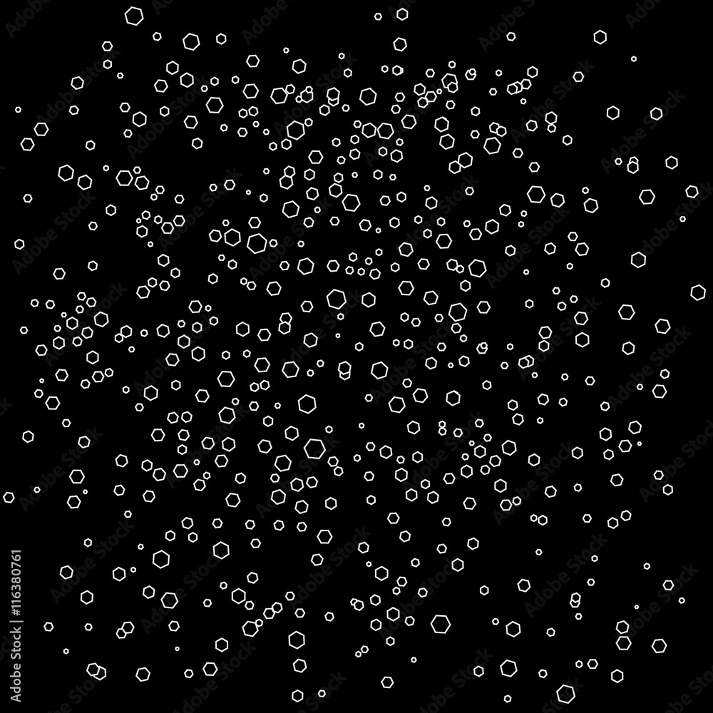 Abstract minimalistic black and white pattern hexagon Abstract minimalistic black and white pattern hexagon