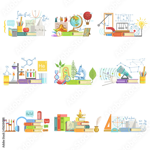 Different Sciences Related Objects Composition