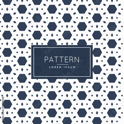 abstract hexagonal and diamond shape pattern