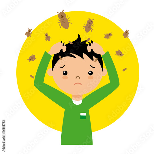 child with lice
