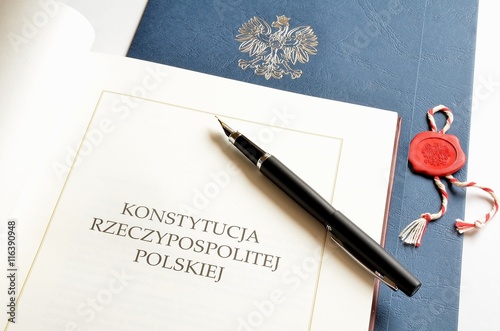 Polish Constitution, the inscription in Polish