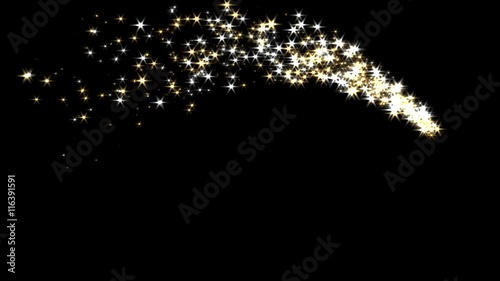 Magic sparkles fairy dust wand particle trail transition 4K
 photo
