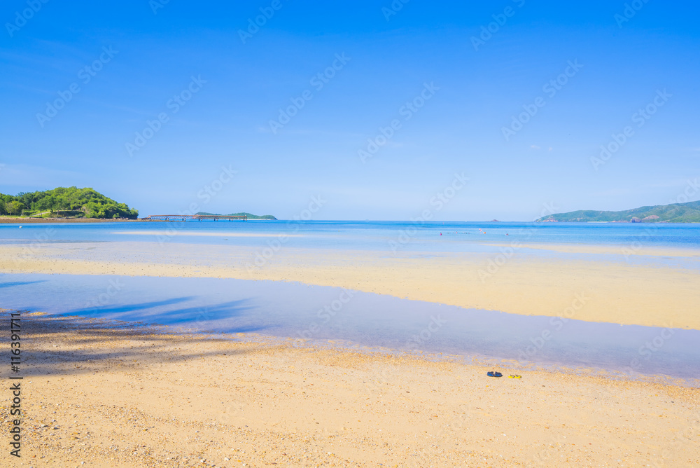 clear sky topical beach