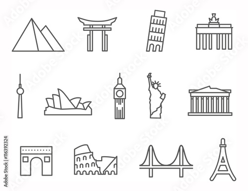 Denkmäler Icons