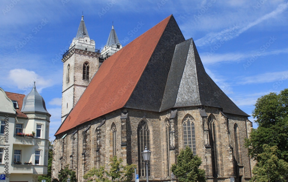 Imposante Sankt-Johannis-Kirche in Bad Salzelmen / Gotische Hallenkirche Sankt-Johannis-Baptista in Bad Salzelmen Imposante Sankt-Johannis-Kirche in Bad Salzelmen / Gotische Hallenkirche Sankt-Johannis-Baptista in Bad Salzelmen