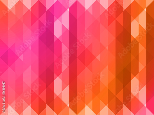 Wallpaper Mural Vector polygonal pattern in red tones. Patchwork quilt. Torontodigital.ca