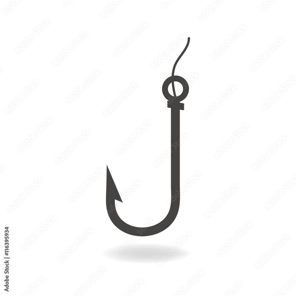 fish hook icon eps10 fish hook icon eps10