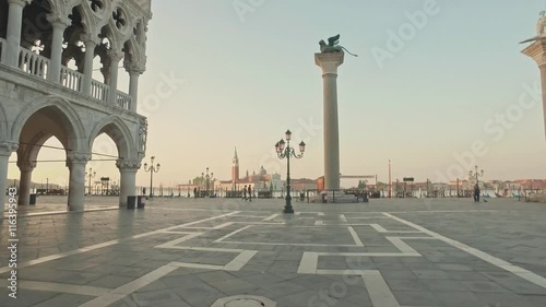 Amazing views of San Marco square and The Doge's Palace, Venice, Italy