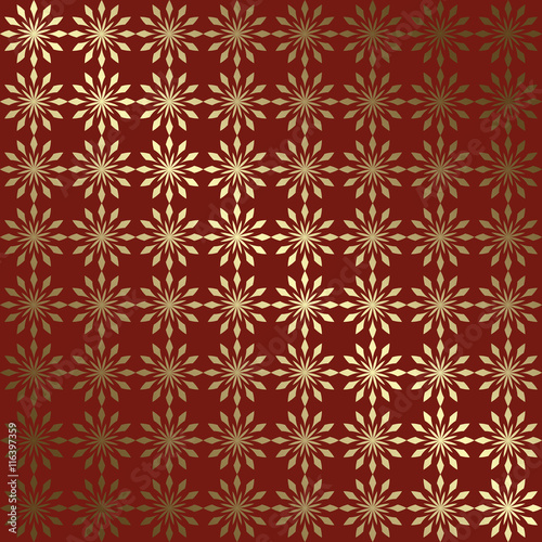 red and gold geometric background with gradient - vector