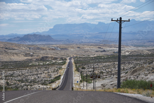 View over Big Bend National Park close to Terlingua, Texas, U.S.A.