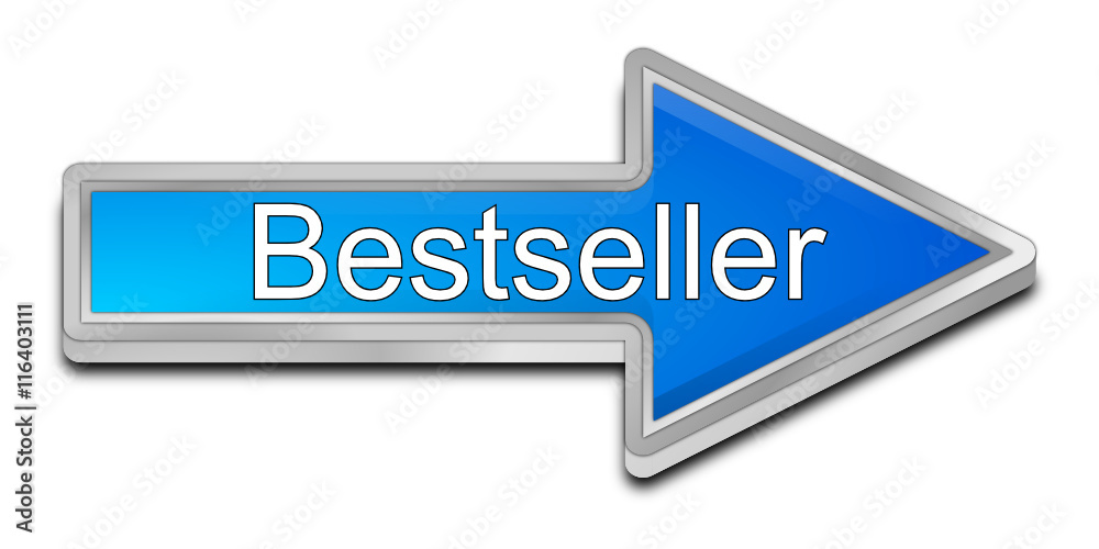 Bestseller arrow button - 3D illustration Bestseller arrow button - 3D illustration