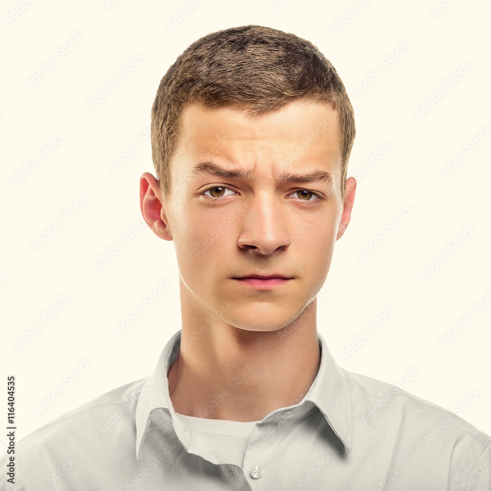 Young thoughtful man. Young thoughtful man.