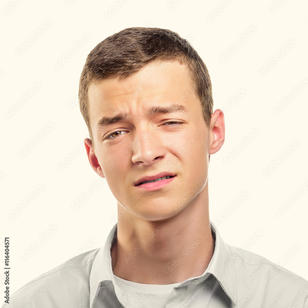 Obraz premium Disgusted man.