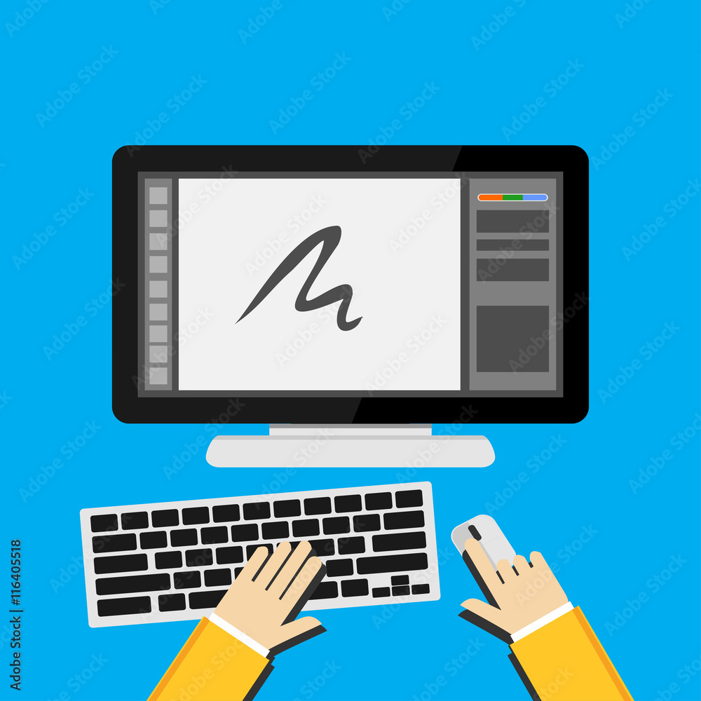 Flat design concepts for graphic design, digital drawing, designer.
Flat design concepts for graphic design, digital drawing, designer.