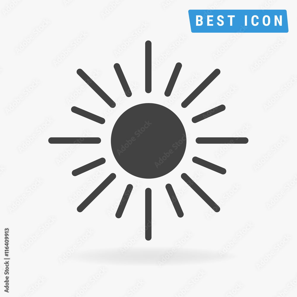 sun Icon, vector icon eps10.
