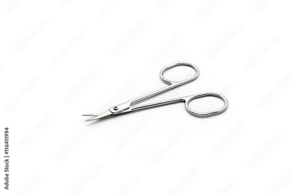 isolated single simple scissor on white background isolated single simple scissor on white background