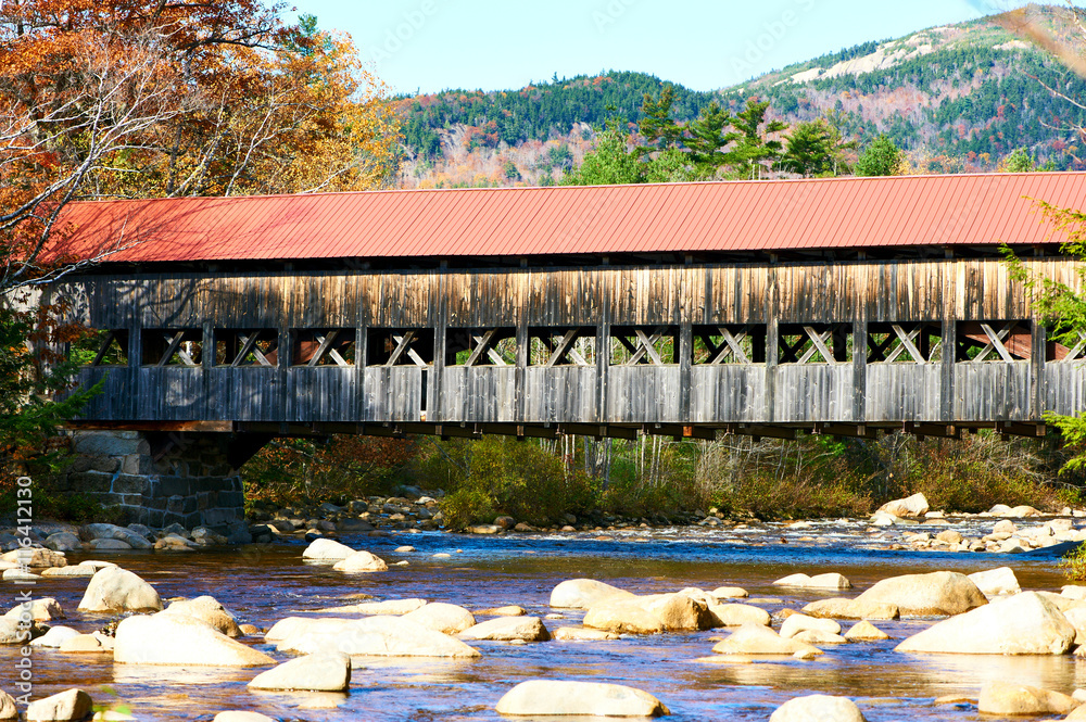 Swift River at autumn StockFoto Adobe Stock