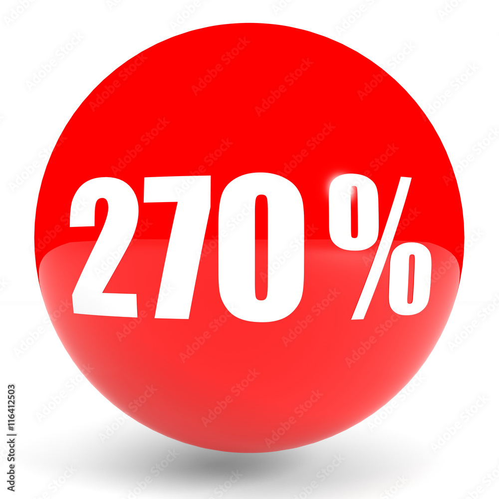 Discount 270 percent off. 3D illustration. Discount 270 percent off. 3D illustration.