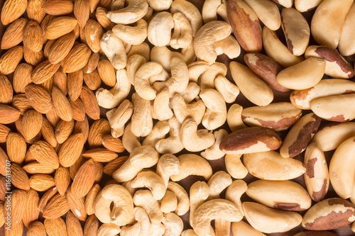 Almonds, Cashew and Para Nuts photo