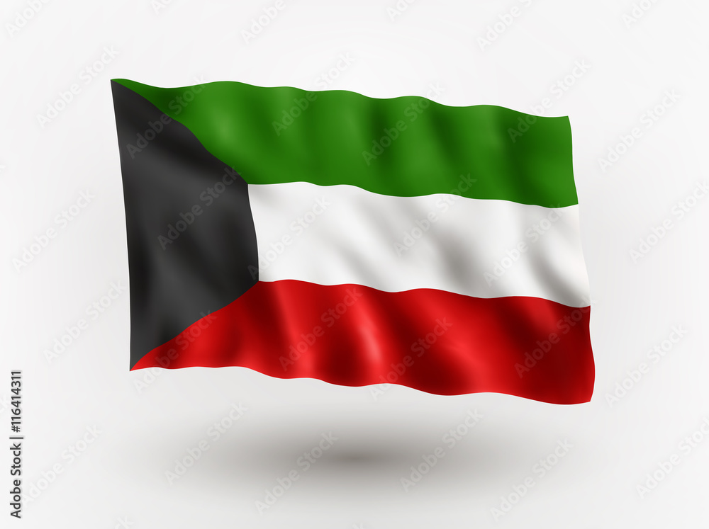 Flag of Kuwait. Flag of Kuwait.
