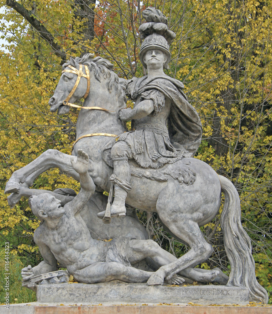 King John III Sobieski monument in Lazienki Park, Warsaw