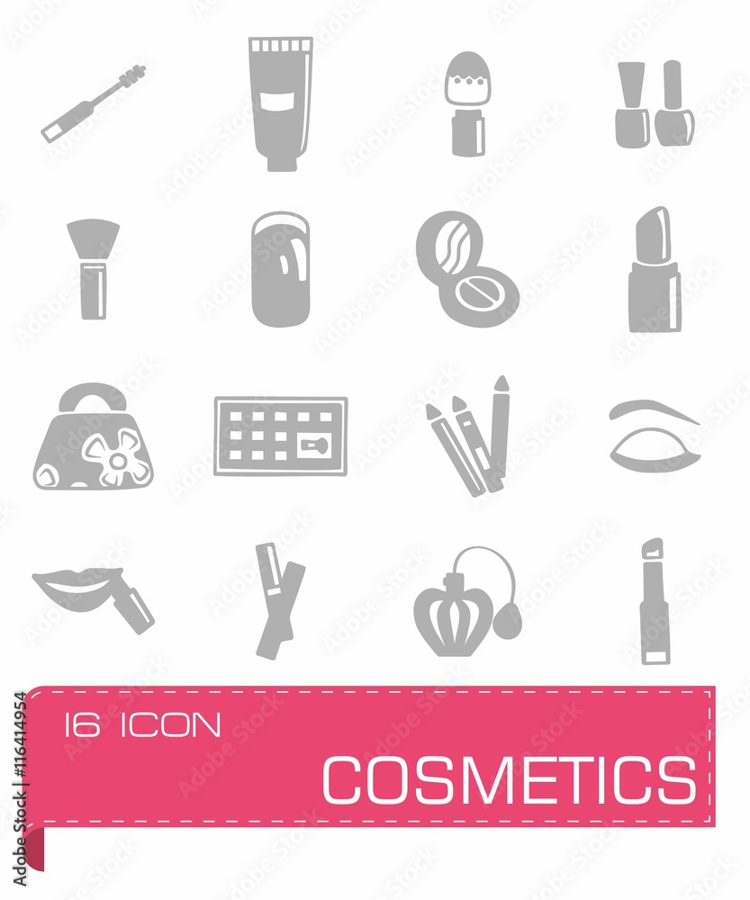 Fototapeta premium Vector Cosmetics icon set
