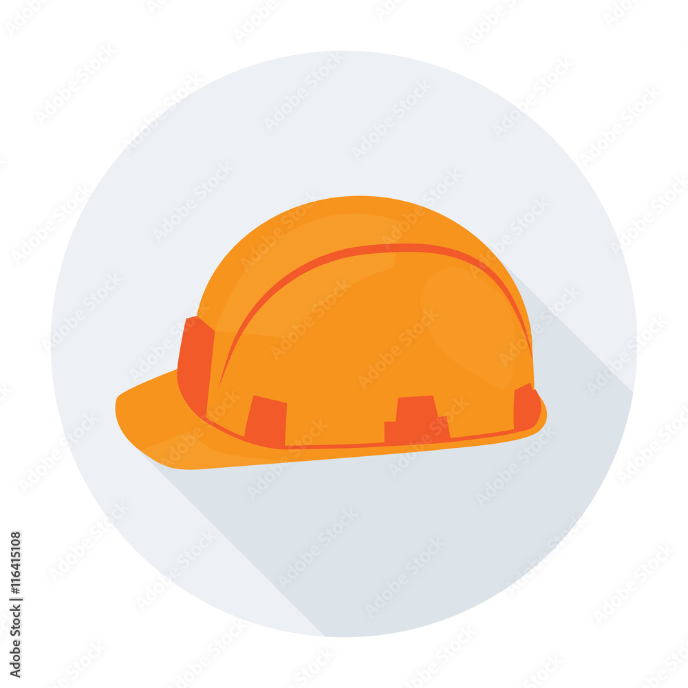 May Day Safety helmet flat icon May Day Safety helmet flat icon