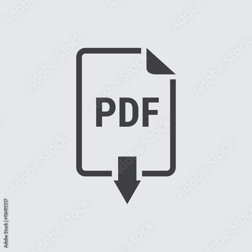 PDF Icon, PDF Icon Vector.