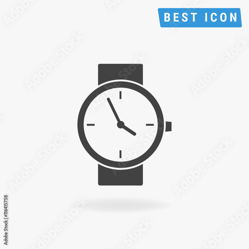 watch icon, vector icon eps10.