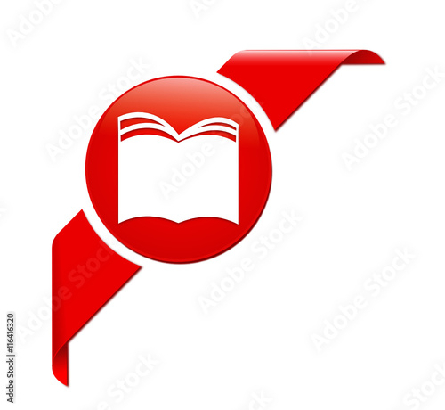 livre bouton coin rouge
