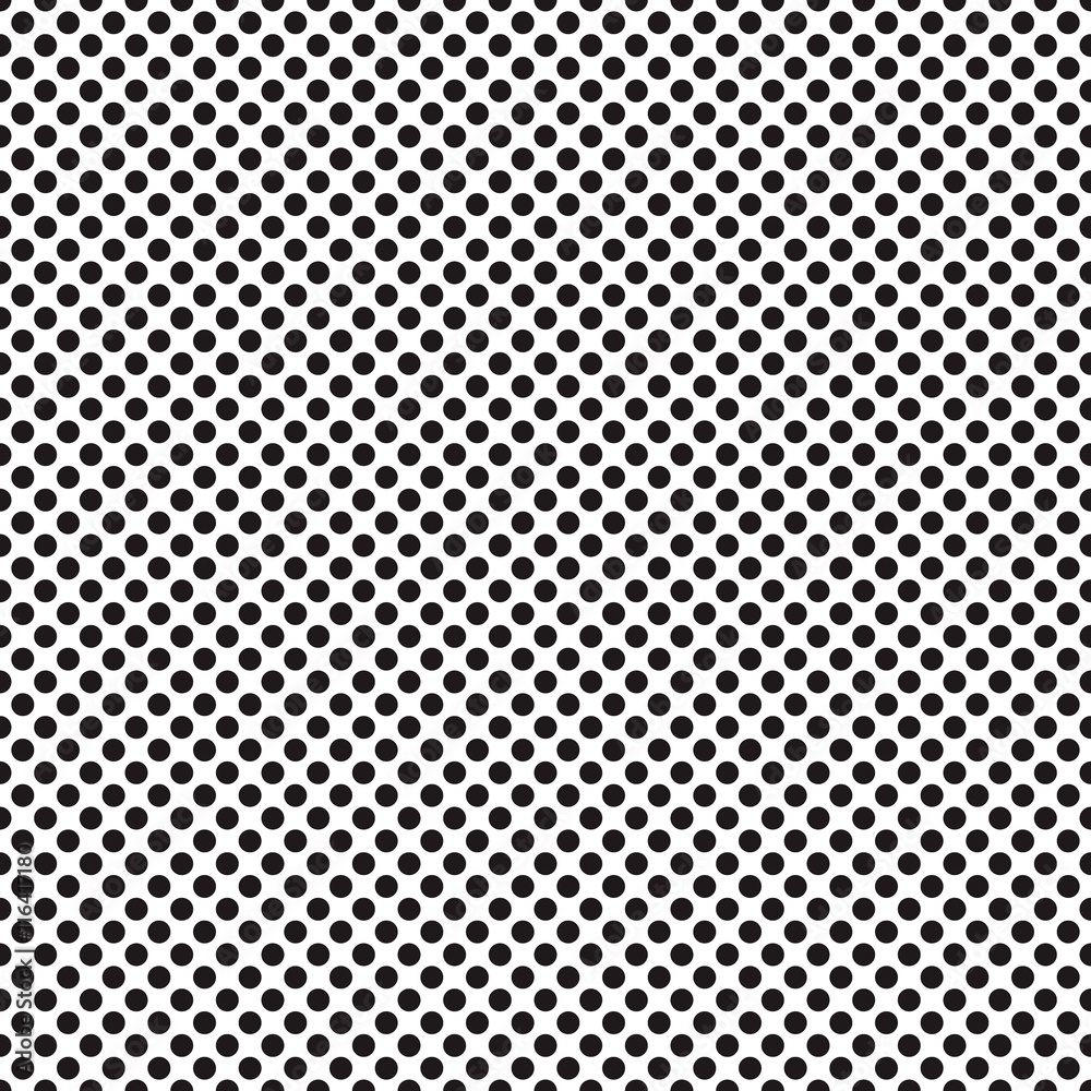 A medium sized dotted texture- black and white vector pattern