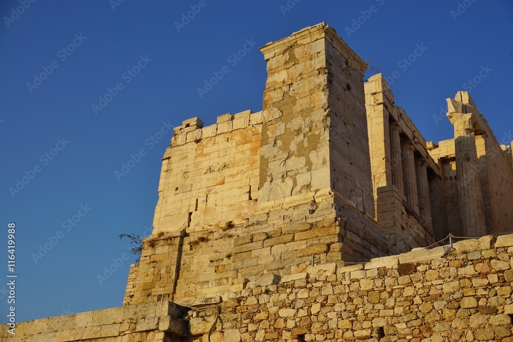 The Ancient Acropolis in Athens, Greece