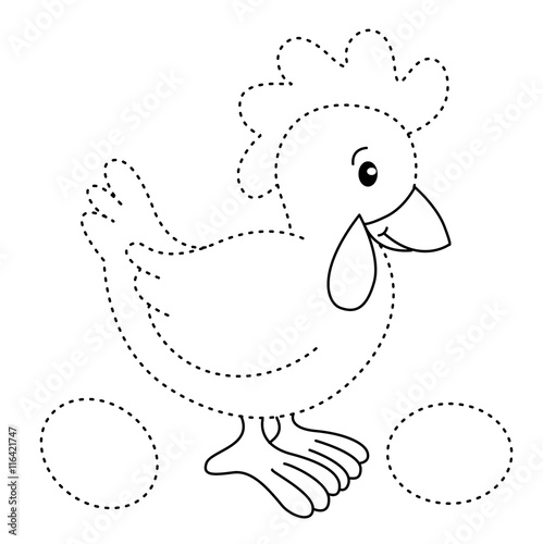 educational exercise and coloring book for children