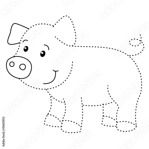 educational exercise and coloring book for children
