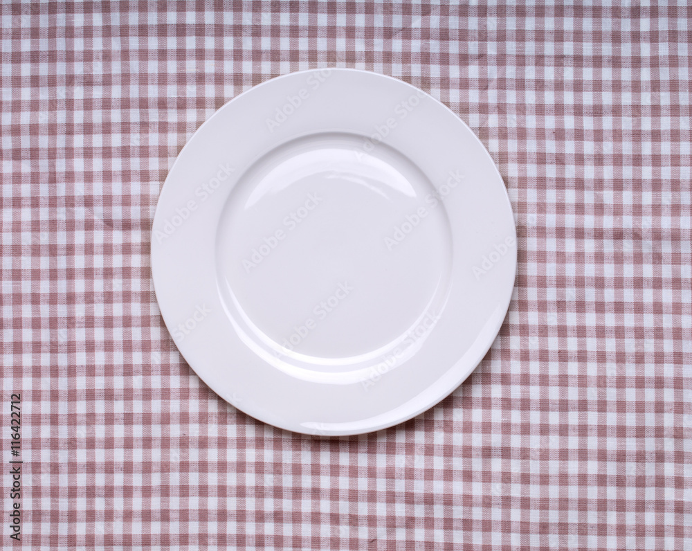 Empty plate on table Empty plate on table