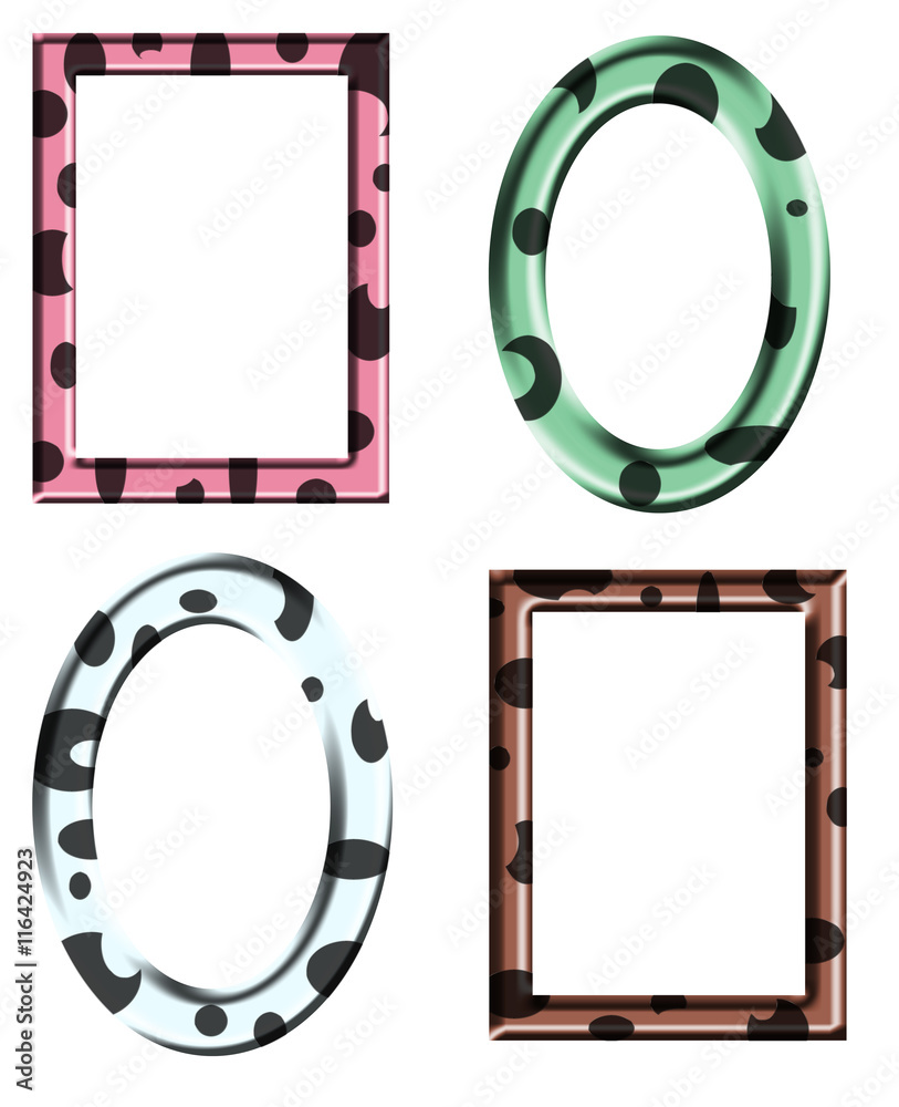 Naklejka premium Set of frames
