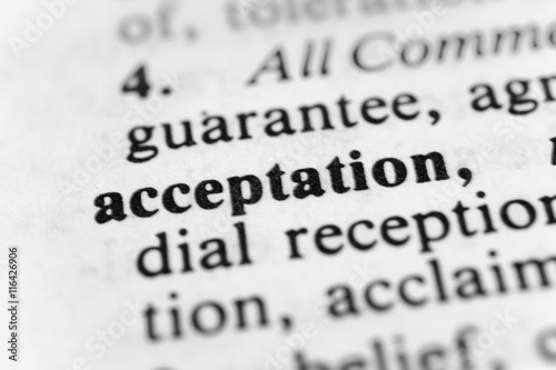 Valokuva Acceptation
